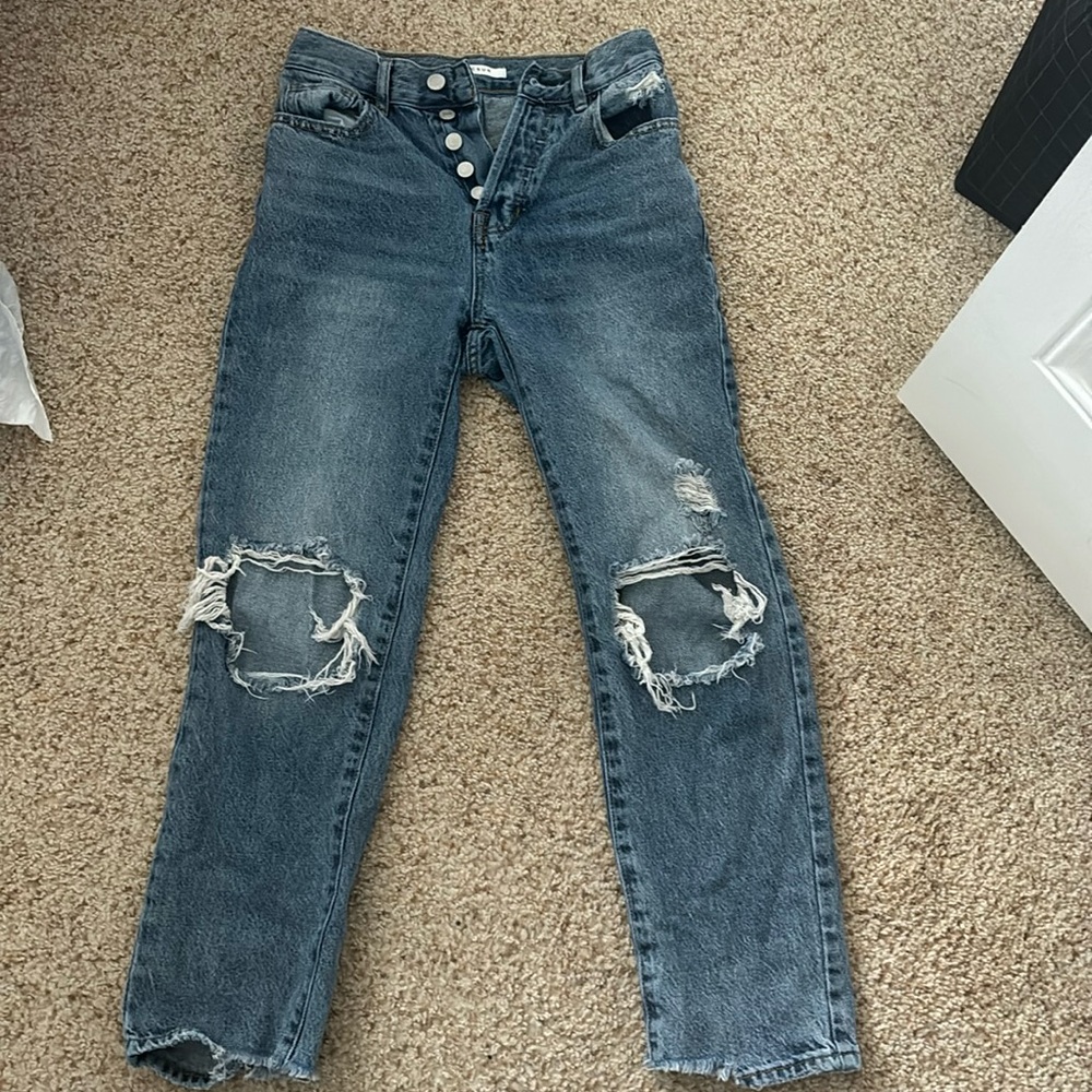 Pacsun high wasted straight jeans, size 23, in perfect condition